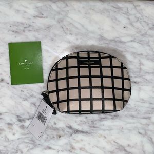 NWT Kate Spade Grid Makeup Coin Purse